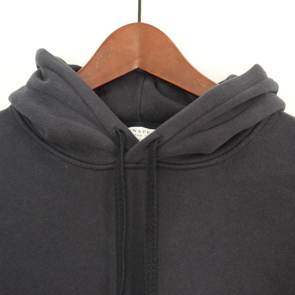 Sunspel Men Navy Blue Cotton Loopback Overhead Hoodie Pullover Size S - Picture 6 of 10